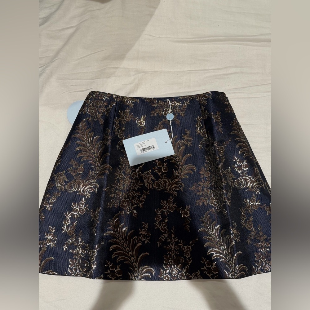 Hill House Hallie Skirt in Bird Brocade - Picture 2 of 4